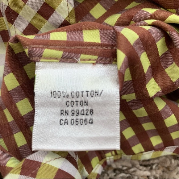 Bugatchi Men’s Shaped fit Checkered Button down shirt Small - Picture 7 of 11